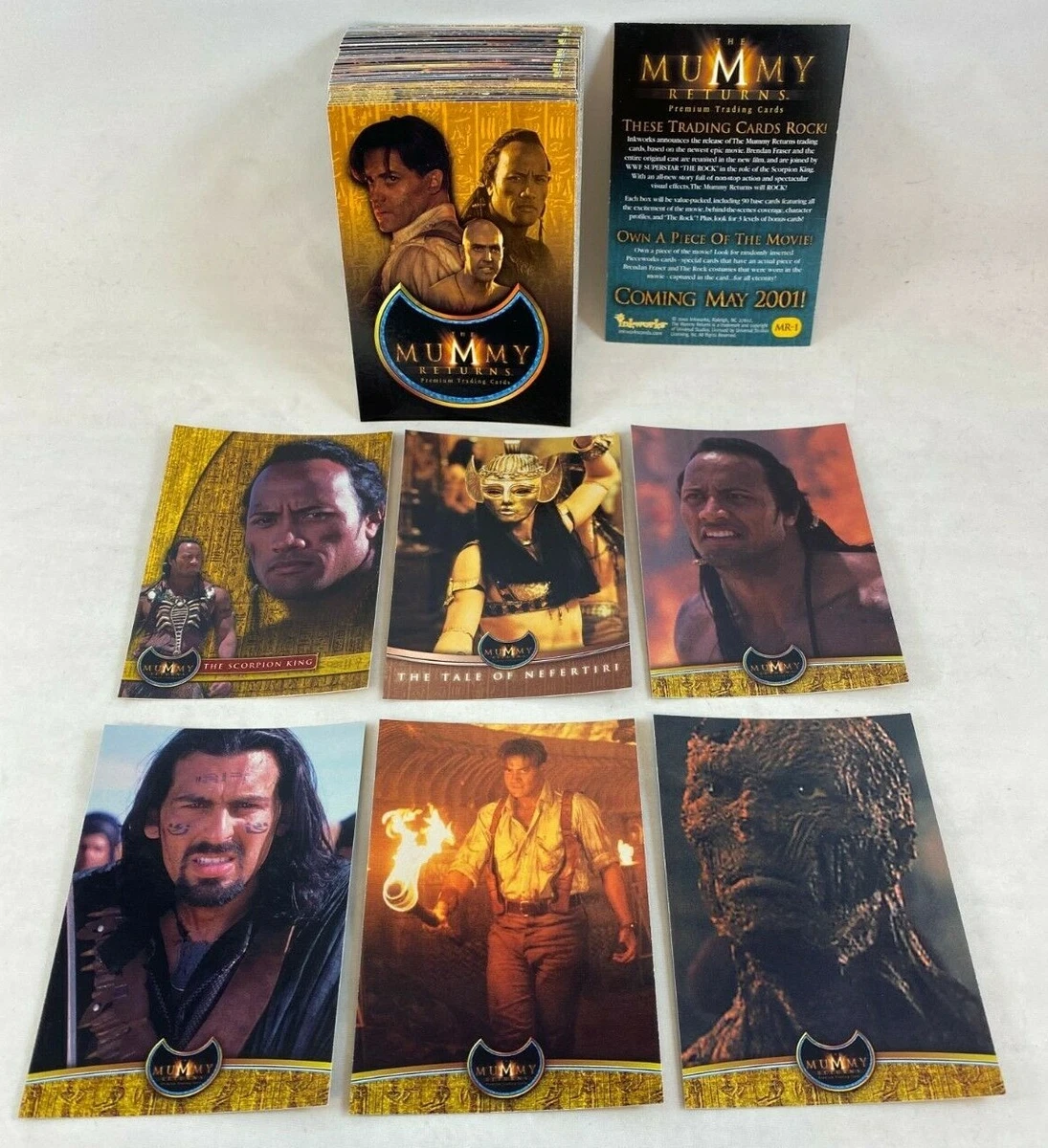 THE MUMMY RETURNS Inkworks 2001 Complete Card Set w PROMO MR 1
