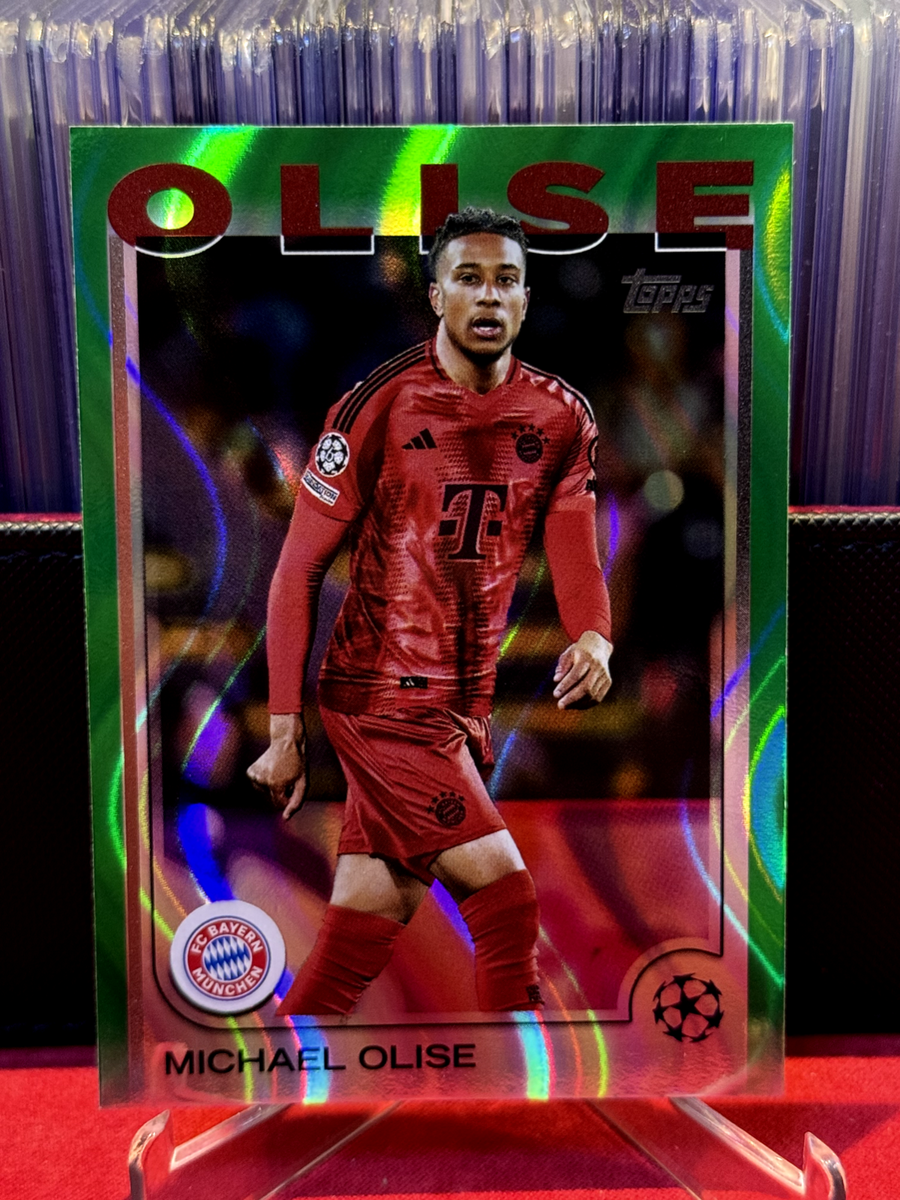 2024-25 Topps UEFA UCC MICHAEL OLISE Green Flowfractor BAYERN