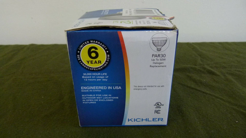 Kichler Landscape 18091 12W, PAR30, 100-277V LED Lamp - Image 4 of 4