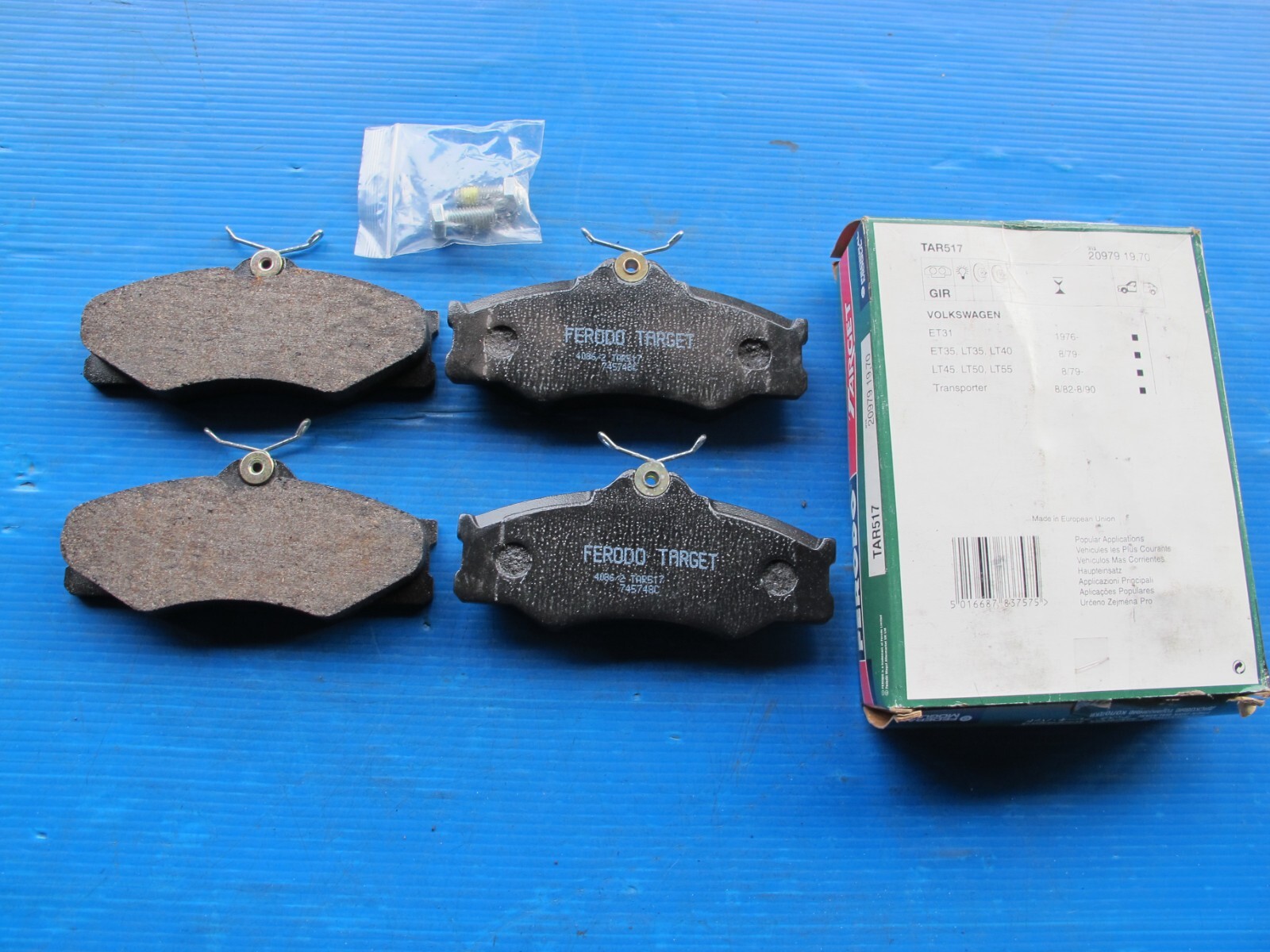 Freins avant Ferodo Target plaquettes de rechange Transporter T3 F24 essence diesel
