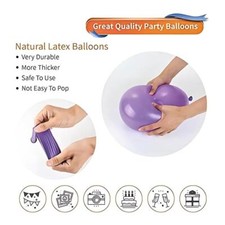 100-Pack Metallic/Retro Balloons Ultra-Thick Party Home Decorations 12cm/5 inch — image 2