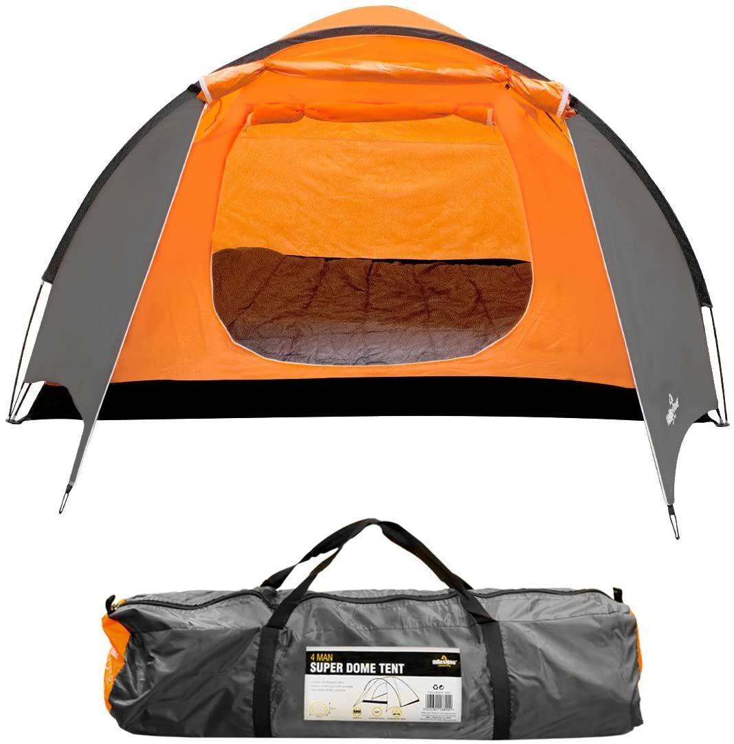 Tent Dome Milestone Camping 4 Man Dome Tent - 18890