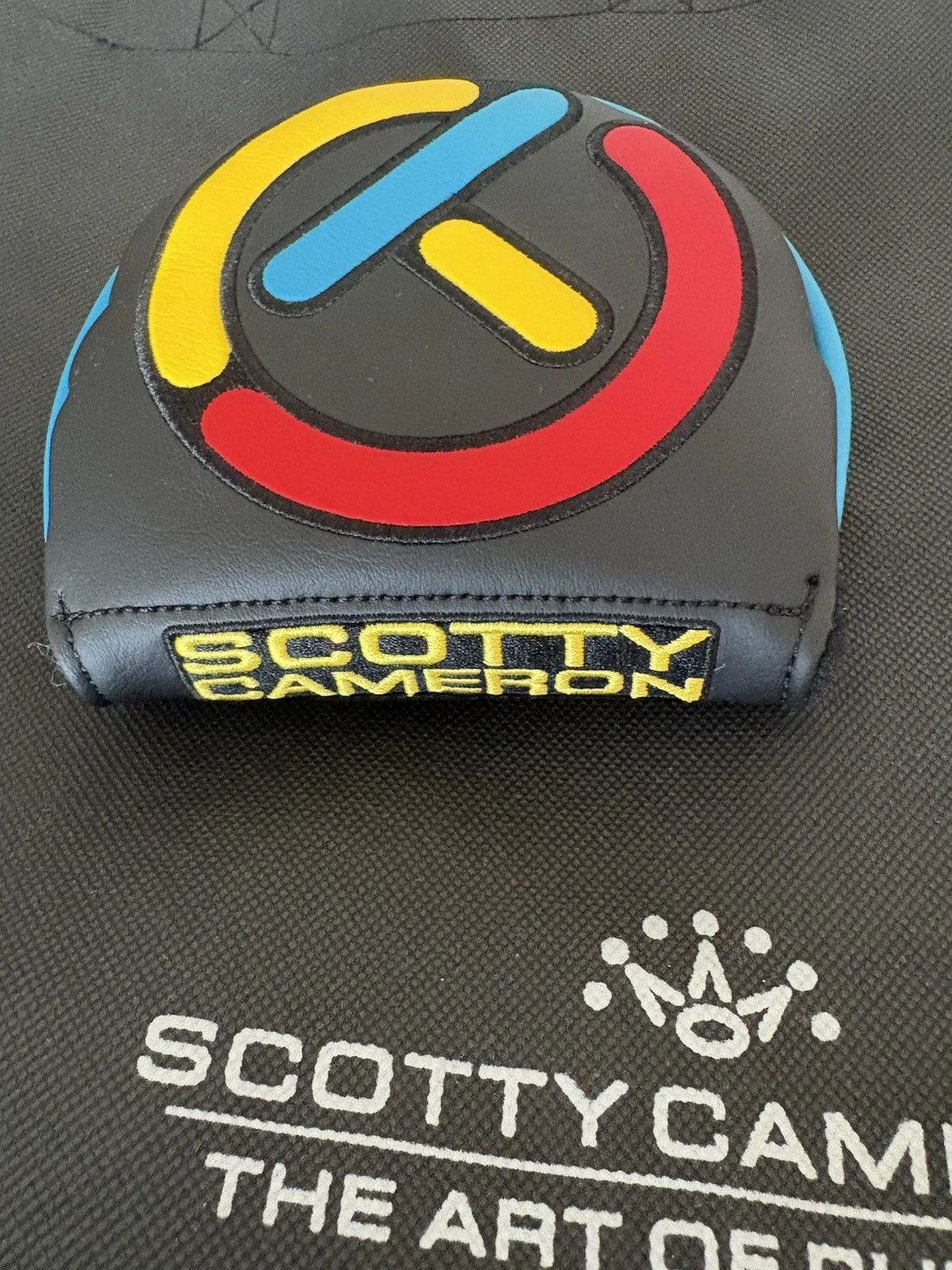 Scotty Cameron TOUR Black "Primary" Industrial CIRCLE T Mid Round Headcover