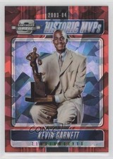 2018 Contenders Optic Historic MVPs Red Cracked Ice Prizm Kevin Garnett HOF y8a