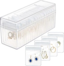 Acrylic Jewelry Box Organizer, Clear Jewelry Organizer and Storage with 20 Porta