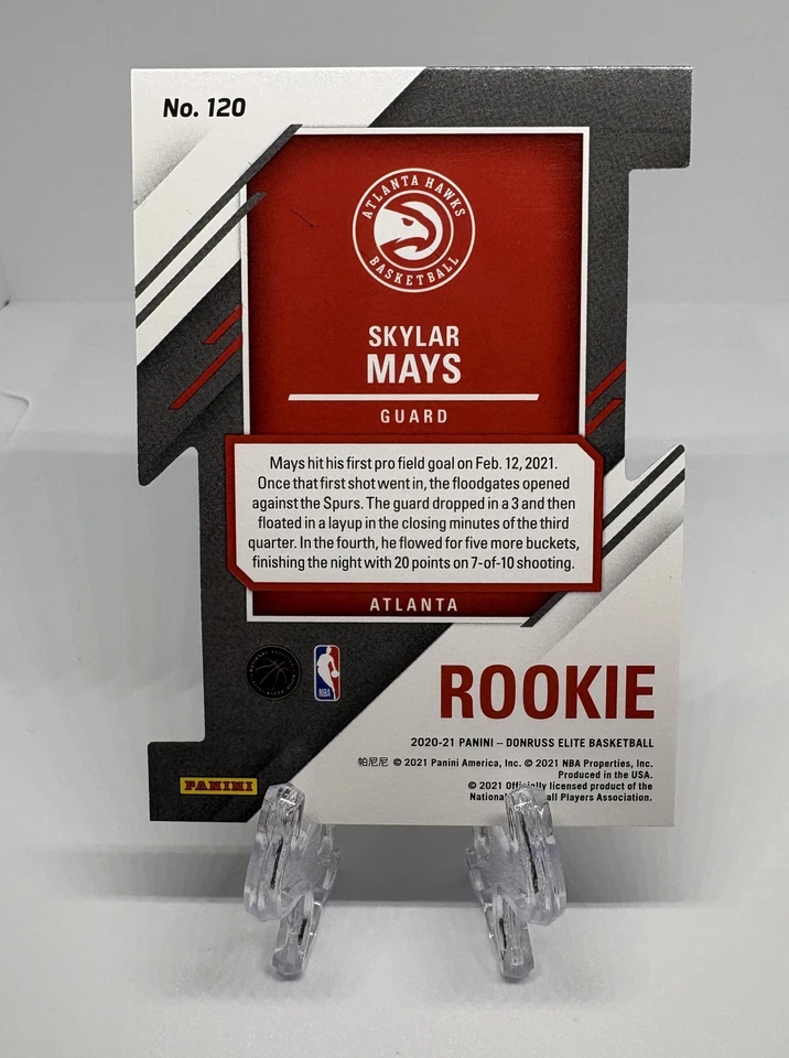 2020-21 Donruss Elite Rookies Aspirations /96 Skylar Mays #120 Rookie RC - Image 2 of 2