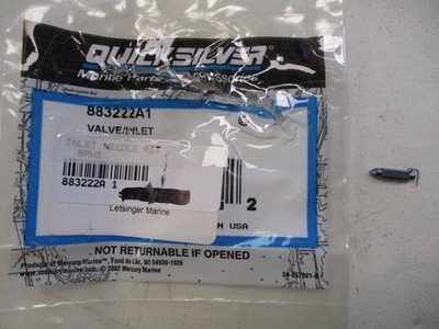 MERCURY QUICKSILVER INLET VALVE NEEDLE KIT 883222A1 MARINE BOAT