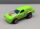 1975 Vintage Hot Wheels Redline Flying Colors POISON PINTO Green Hong Kong
