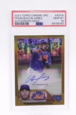 2023 Topps Chrome Update Francisco Alvarez #AC-FA RC Auto Gold Refractor PSA 10