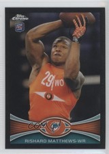 2012 Topps Chrome Black Refractor 296/299 Rishard Matthews #204 2u6
