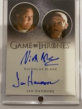 Game Of Thrones Dual Autograph Nicholas Blane Ian Hanmore Spice King Pyat Pree