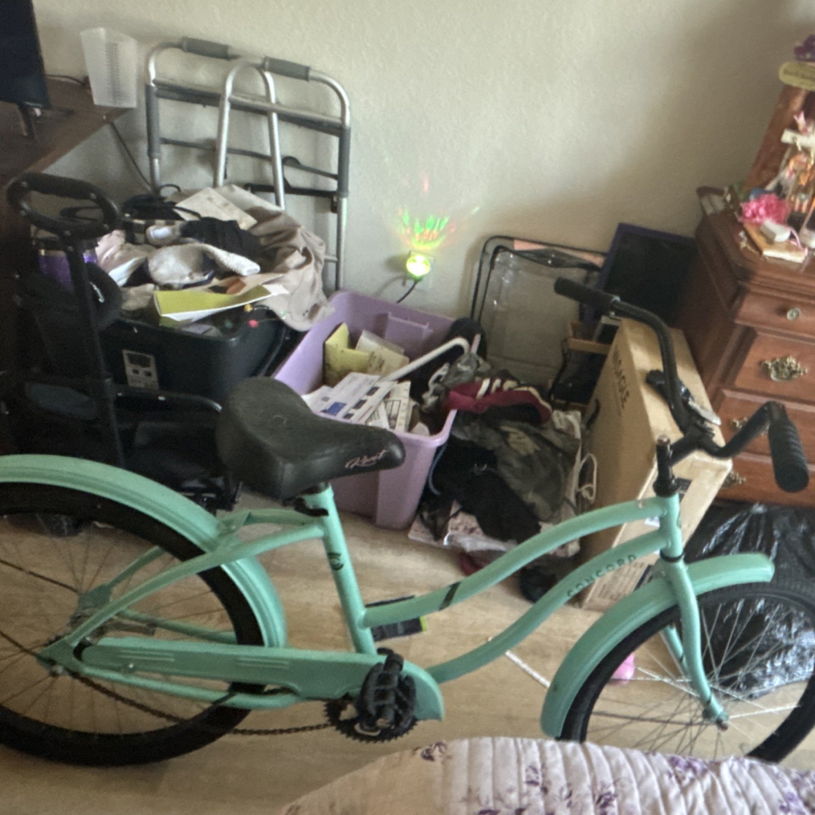 Kent 26in Mint Green Cruiser Bike Coaster Brake 1 Speed Balloon Tires