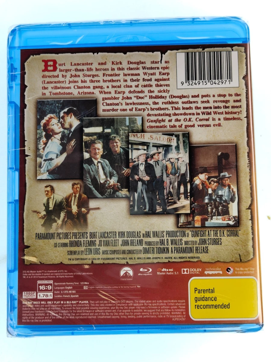 Gunfight At The O.K. Corral - Burt Lancaster - Blu-Ray New Sealed