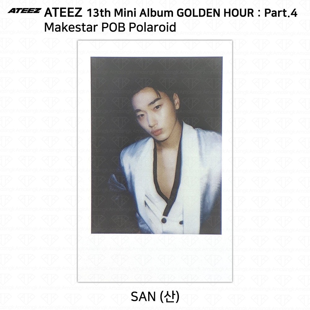 ATEEZ 13th Mini Album Golden Hour Part.4 Makestar POB Photocard | eBay
