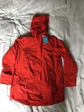 Joules Women's All Weather 3 In 1 Coat Size 10 Red Waterproof Jacket Hooded New