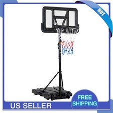 Basketball Hoop Outdoor Portable Adjustable Height 5-7 FT w/ Backboard  Wheels