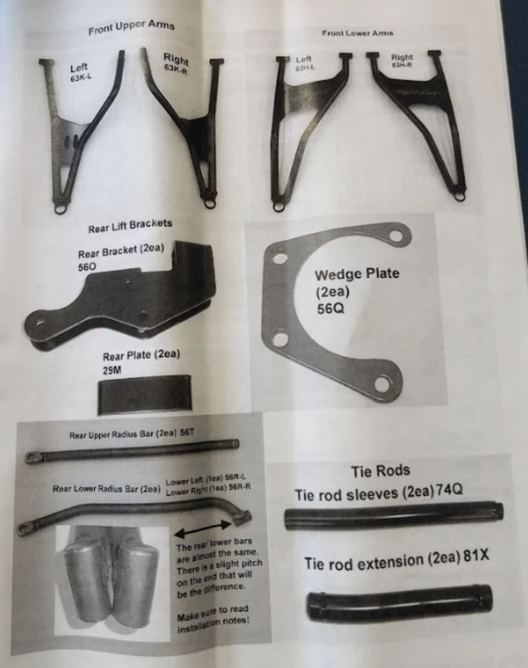 PLK-X-RZR1-8-B 8" Big Lift Polaris RZR Turbo EJES DHY-XL-RZR1-2-F/R Foto 2 de 3