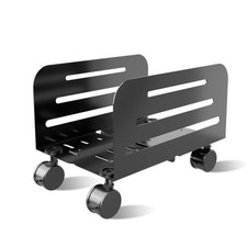 Mobile CPU Rolling Cart Stand, Adjustable 5.5-9.8 Holder with Locking Wheels