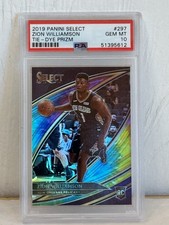 2019-20 Select Zion Williamson #297 Courtside RC Tie-Dye Prizm  /25 PSA 10 POP 4
