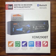 Dual Electronics Car Stereo Single-DIN CD Digital Multimedia Receiver XDM290BT