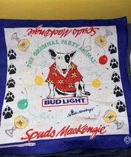 Bud Light official product Spuds MacKenzie Party Animal Bandana USA vintage 80s