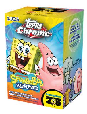 2025 Topps Chrome スポンジボブ　Patton Oswalt 2025 TOPPS CHROME SpongeBob SquarePants VALUE BLASTER BOX 25th Ann