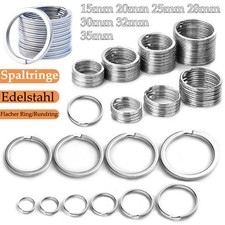 Spaltringe Silber Splitring Schlüsselring Ed...