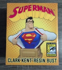 CLARK KENT SUPERMAN 6" RESIN BUST #993/1600 LIMITED SDCC INTERNATIONAL EXCLUSIVE