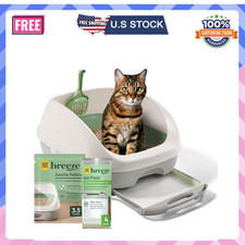Litter Box System, BREEZE System Starter Kit Litter Box, Litter Pellets  Pads