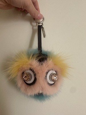 FENDI Multicolor Fur Monster Keychain | eBay