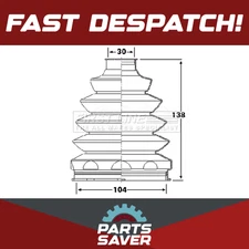 CV Joint Boot Outer FCB6228 First Line C.V. Driveshaft Gaiter 46308481 Quality