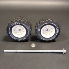 Tonka XR-101 Wheels Tires Axle Assembly Turbine Fire Truck 2950 2960