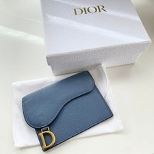 Dior Saddle Card Case Blue