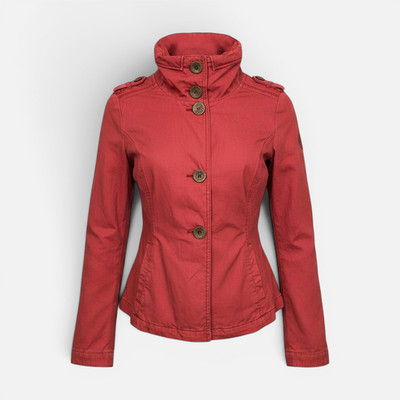 KHUJO Damen Leichte Jacke Modell: KH3387 Rot S