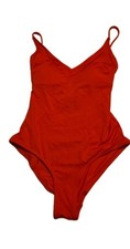 H M Swimsuit Size 2 One-piece Red Padded Beach