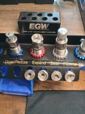 Lee Carbide 9 mm Die Set with Storage Rack & EGW Case Checker FREE SHIPPING