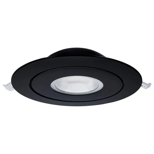 15W - LED Gimbaled Downlight - 6 Inch - Round - Starfish IOT - Black Finish - 12 - Picture 2 of 7