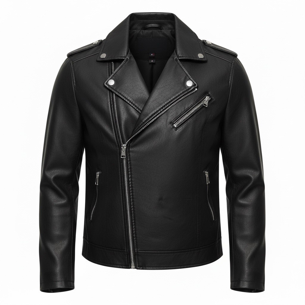Levi's Men's Faux Leather Motorcycle Jacket Black Size 2XL for