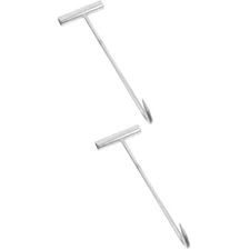 2pcs Manhole Cover Puller Utility Hook Manhole Cover Lifter T Post Puller