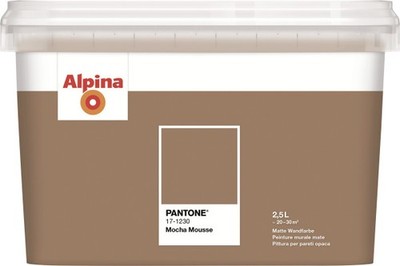 Alpina Wandfarbe Pantone matt mocha mousse 2,5 L  Wandfarbe