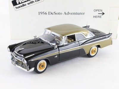 1956 Desoto Adventurer Black Gold Danbury Mint 1:24 Diecast Model Car