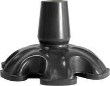 Super Big Foot Self Standing Replacement Cane Tip in Black - Flexible Rubber Ti