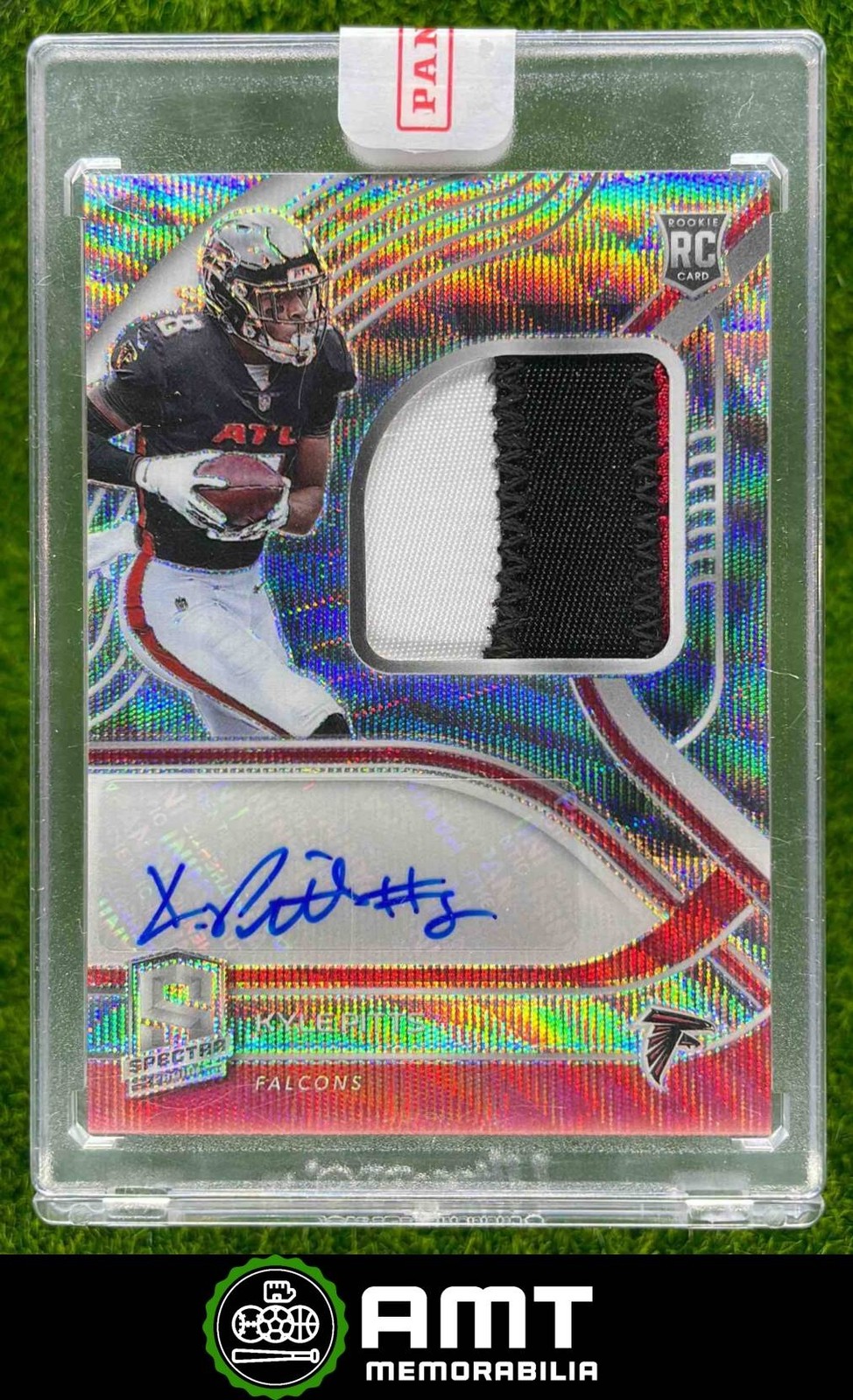 Kyle Pitts Panini Spectra #216 Patch Autograph-Wave