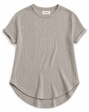 Kino Clothing Women s Gray Waffle Knit Short ...