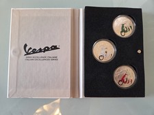 Vespa triptych €5 2019. Silver Proof Fdc. Fior Di Conio Mirror Bottom.