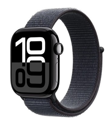 Apple Watch Series 10 GPS 42mm Smartwatch Diamantschwarz Sportband - Ungetragen!