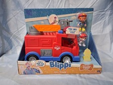 Blippi Fire Truck With Sounds And Music Rare Includes Figures Kids TV Shows