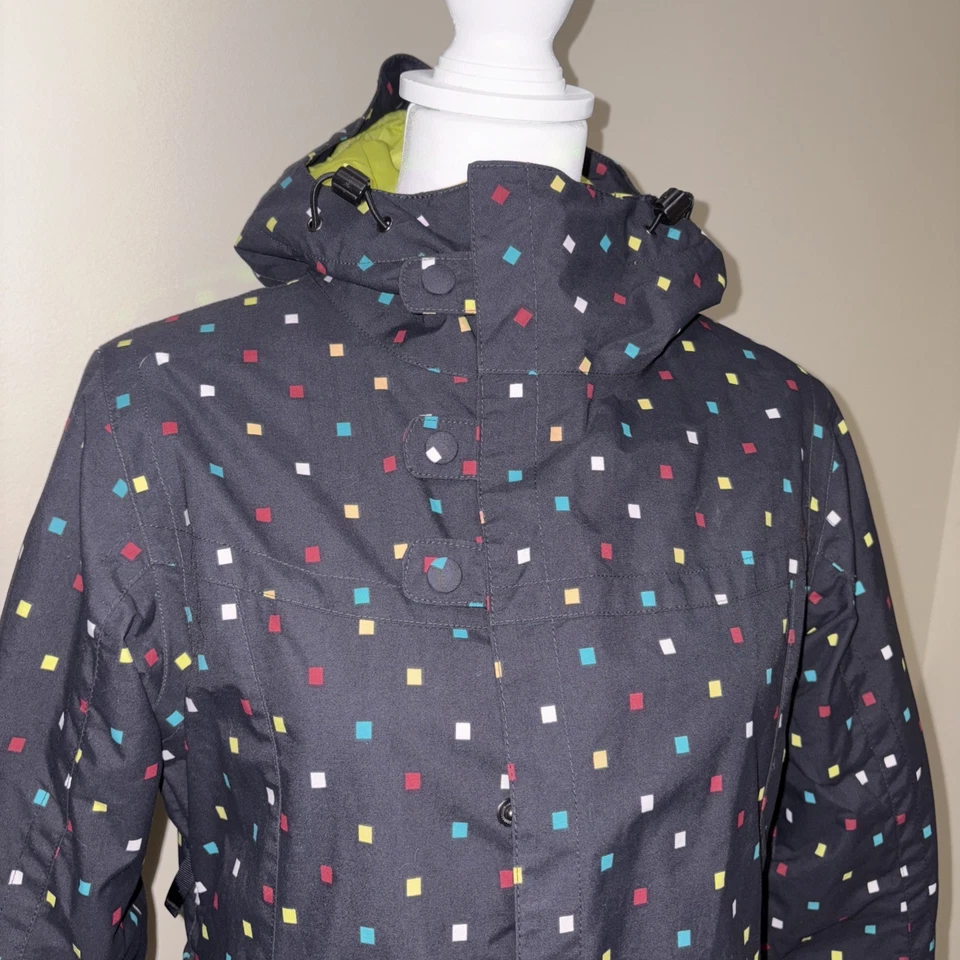Burton Snowboard Jacket - Womens Medium - DryRide - Dots - Ski Snow Winter - Image 2 of 4