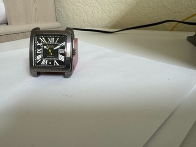 NOS Men's Rotary Editions  automatic square  Gun metal watch 40mm NO BAND