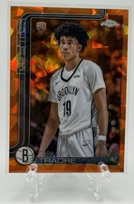 Nolan Traore 2025-26 Topps Chrome Sapphire #269 Orange Rookie RC /25! Nets